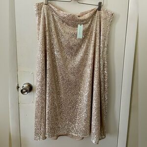 Sunday in Brooklyn x Anthropologie Sequin Plus Midi Skirt